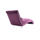 Velvet Chaise Lounge Indoor, Button Tufted Upholstered Chaise Lounge Chair With Pillow