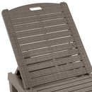 2 Piece Outdoor Chaise Lounges With Adjustable Backrest