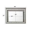 Antares - Mirror With LED - Light Gray Oak