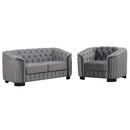 Upholstered 3 Piece Sofa Set With Legs
