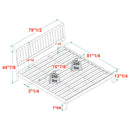 Mid-Century Modern Solid Wood Spindle Bed