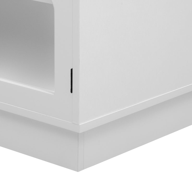 Modern Minimalist TV Stand For TVs Up To 75" With Adjustable Shelves