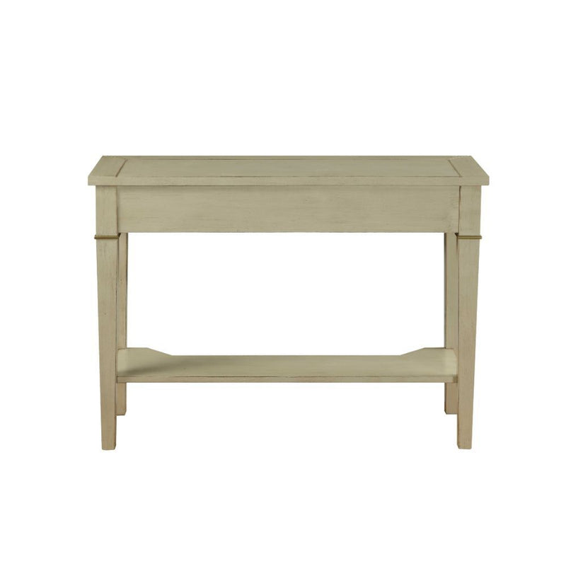 Siskou - Accent Table - Antique White - Atlantic Fine Furniture Inc