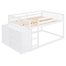 Bunk Bed With 4 Drawers And 3 Shelves