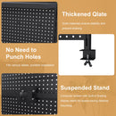 Clamp On Desk Pegboard With Single Monitor Stand