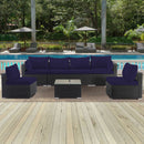 Cushion Covers For 7 Piece Wicker Sectional Sofa, 14 Pack Seat And Back Slipcovers With Zipper