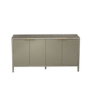 Buffet Cabinet With 4 Doors, Storage Sideboard For Living Room, Dining Room - Champagne