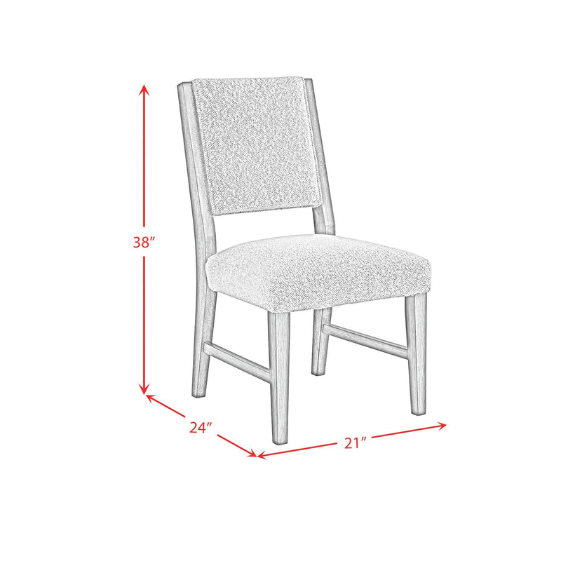 Conner - Dining Side Chair (Set of 2) - Oak / Light Gray