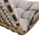 Arruda - Outdoor Wicker Porch Swing With Cushions
