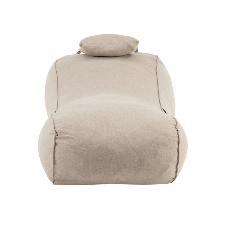 Lemoore - Outdoor Bean Bag Lounge Chair - Dark Beige