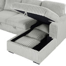 Devonshire - Sleeper Sectional Sofa Storage Chaise