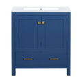 Bathroom Vanity With Single Sink, Combo Cabinet Undermount Sink, Bathroom Storage Cabinet With Two Doors And A Drawer, Soft Closing, Multifunctional Storage, Solid Wood Frame