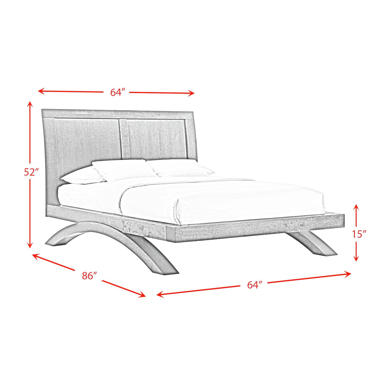 Allan Panel Bedroom Set in Black by Elements International, view 10