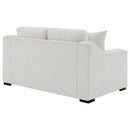 Ashlyn - Fabric Upholstered Track Arm Loveseat - Sand