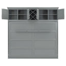 Murphy Wall Bed With Top Cabinets & Wine Rack