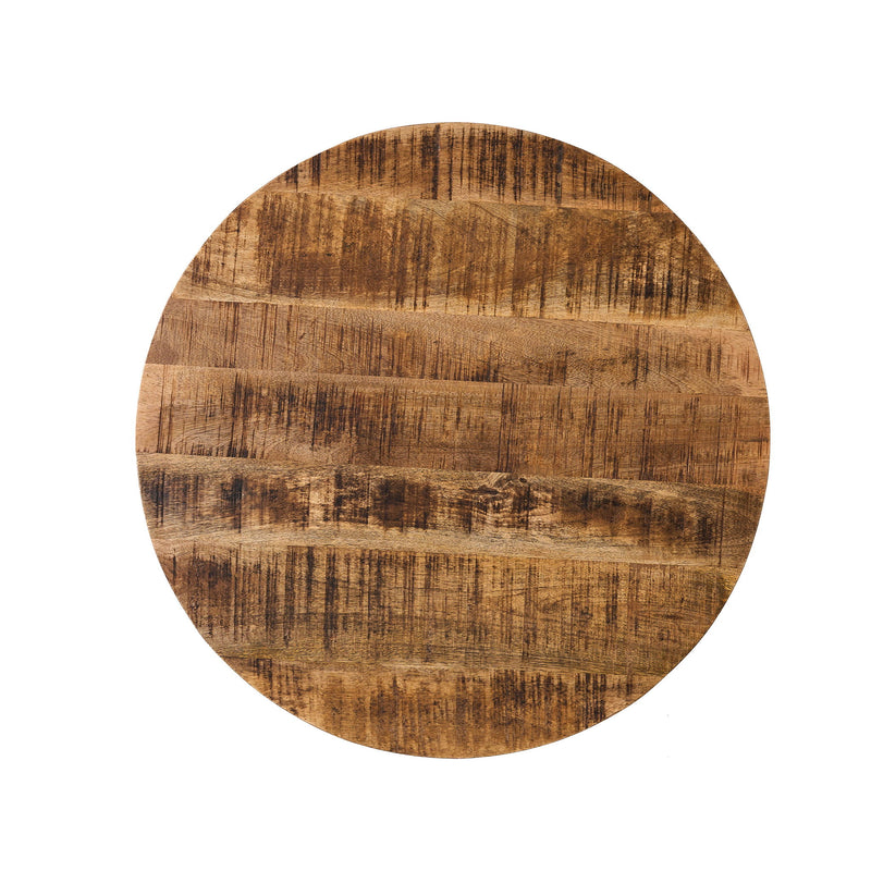 Ameliarae - Handcrafted Boho Mango Wood And Iron Coffee Table - Natural