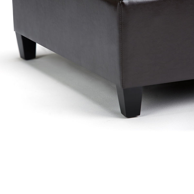 Harrison - Coffee Table Storage Ottoman - Tanners Brown