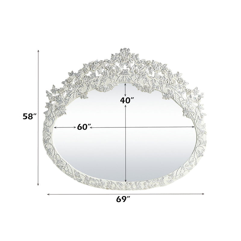 Vanaheim - Mirror - Antique White Finish - 58"