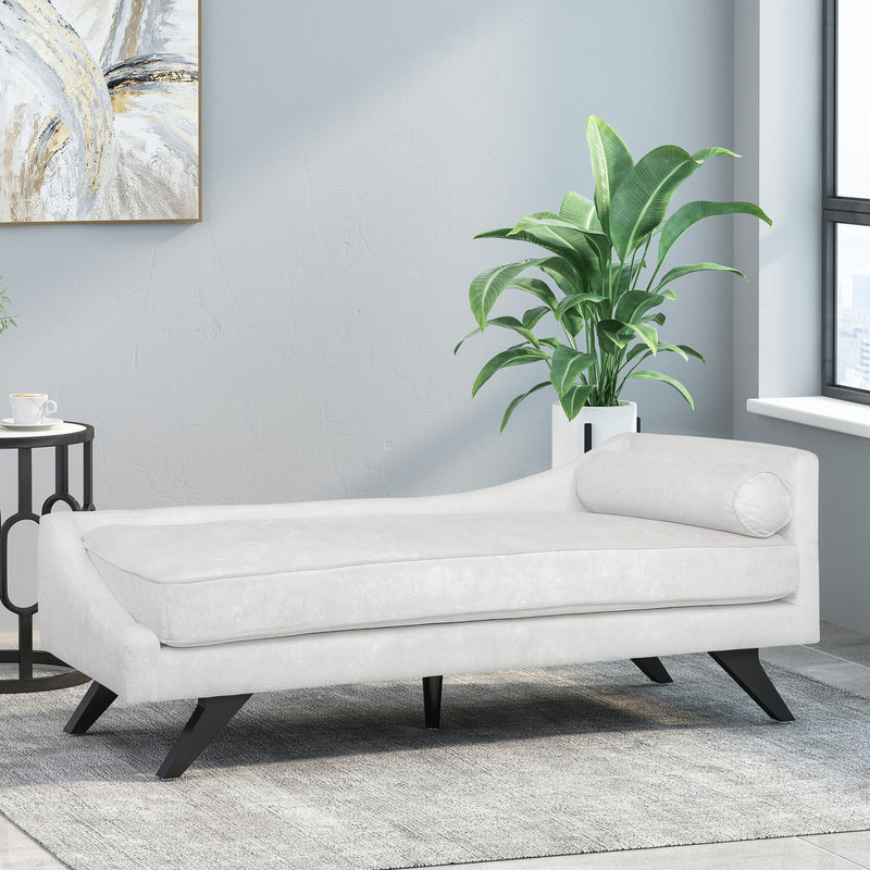 Etherealuxe - Chaise Lounge With Birch Splayed Legs