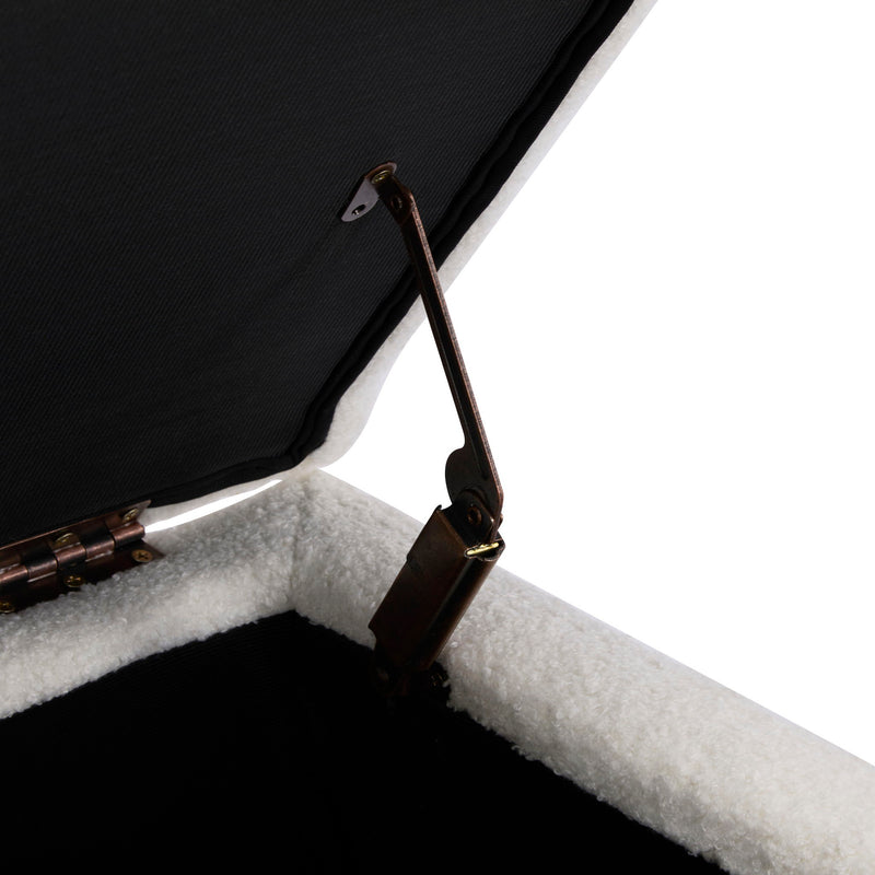 Storage Ottoman With Flip Top Lid