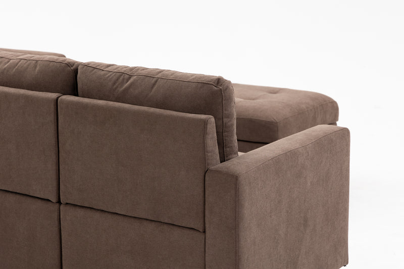 Modular Sectional Sofa Assemble Modular Sectional Sofas Bundle Set Cushions, Easy to Assemble Left & Right Arm Chair,Corner Chair, Ottomans Table