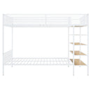 Bunk Bed With 5 Tier Shelves
