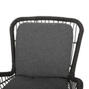 Outdoor Wicker Club Chair With Cushions (Set of 2)
