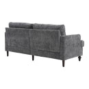 Mid Century Modern Chenille Fabric Loveseat Sofa, 2 Seat Upholstered Couch
