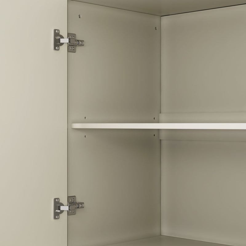 Buffet Cabinet With 4 Doors, Storage Sideboard For Living Room, Dining Room - Champagne