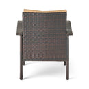 Honolulu - Club Chair (Set of 2) With Weather Resistant Wicker And Cushions - Brown / Tan