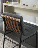 Lahni - 17" Boucle Fabric Counter Height Chair