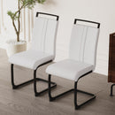 Modern Dining Chairs With High Back Upholstered Design Metal Legs