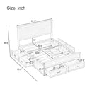 Storage Bed Frame With 6 Drawers