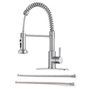 Kitchen Faucet With Pull Down Spray Head - Brushed Nickel