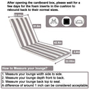 Outdoor Lounge Chair Cushion Replacement Patio Funiture Seat Cushion Chaise Lounge Cushion