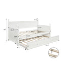 Twin Size Daybed & Twin Size Trundle - White