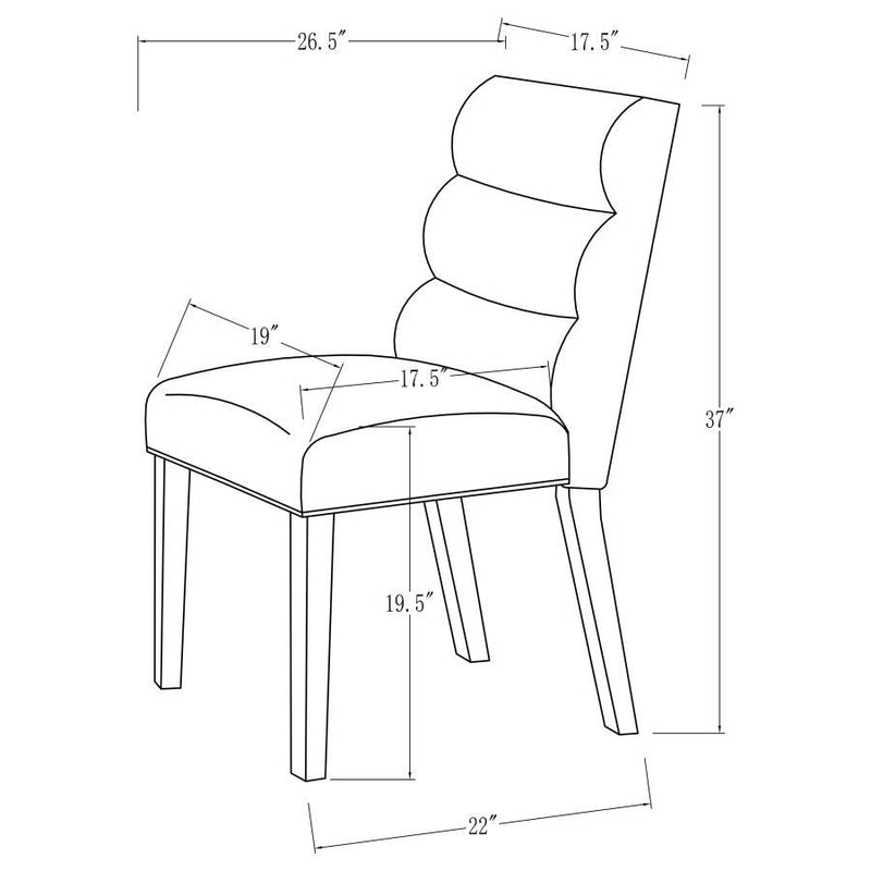 Carla - Upholstered Dining Side Chair (Set of 2)