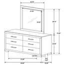 Jessica - 6-Drawer Dresser With Mirror