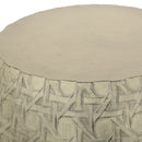 Outdoor Lightweight Concrete Side Table - Antique Yellow