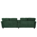 Modern U-Shaped Sectional Sofa With Storage Ottomans