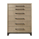 6 Drawer Chest With Smooth Glides - Brown