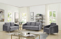 Hathaway - Velvet Fabric Sofa Set