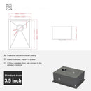 Modern Style Undermount Sink With Stainless Steel, Deep Single Bowl