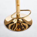 Modern Bar Chair With Iron Tube Legs, Soft Cushions And Comfortable Backrest (Set of 2)