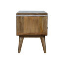 Solid Wood Curved Media Unit