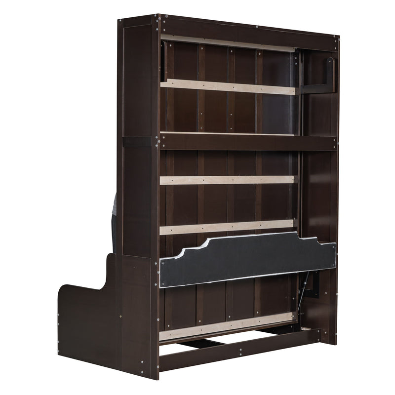 Murphy Wall Bed With Cushion, Space Saving Design, And Construction