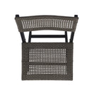 Bistro Foldable Chair With Wicker Backrest