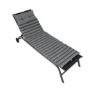 2 Piece Outdoor Chaise Lounge Chair Cushion Set
