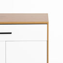 Freestanding Wooden Shoe Cabinet, 4 Tier Organizer With Drawer