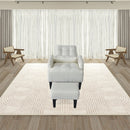 Living Room Sofa Single Chair And Ottoman, Modern Multi-Function Fabric Living Room Sofa Lounge Chair Bed And Stool. Soft Leisure Single Chair Adjustable Into 5 Angles With Sofa Bed